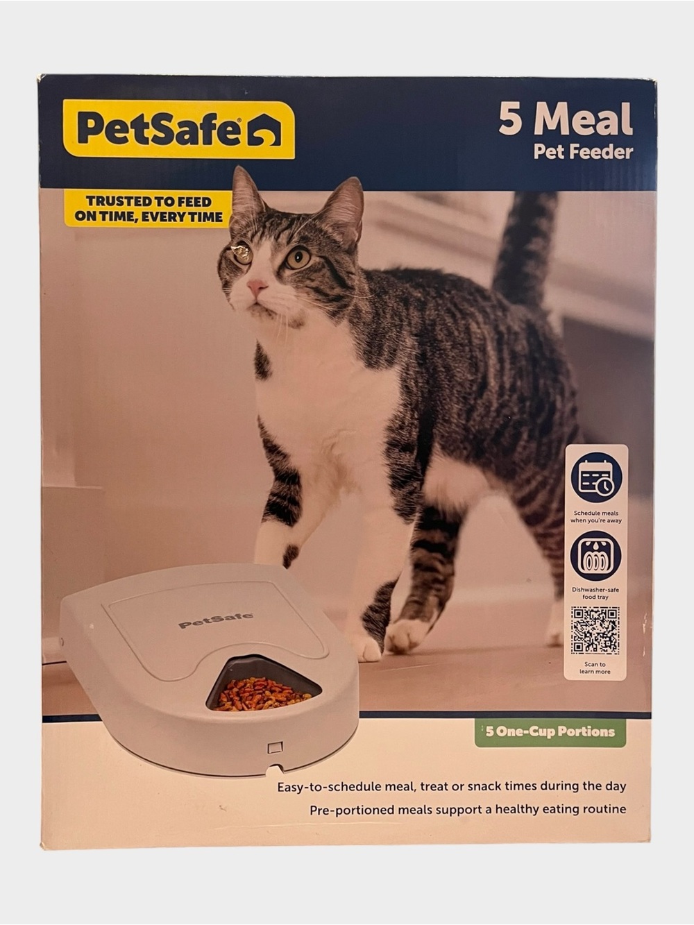 NEW IN BOX PETSAFE 5 Meal Automatic Pet Feeder Digital Timer Portion Control